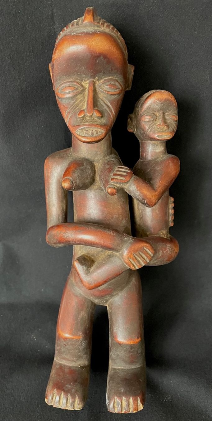 Sculptures & Statues: Statue africaine, Maternité MBALA, bois, 35 cm – D'occasion à Biel/Bienne par AyGr