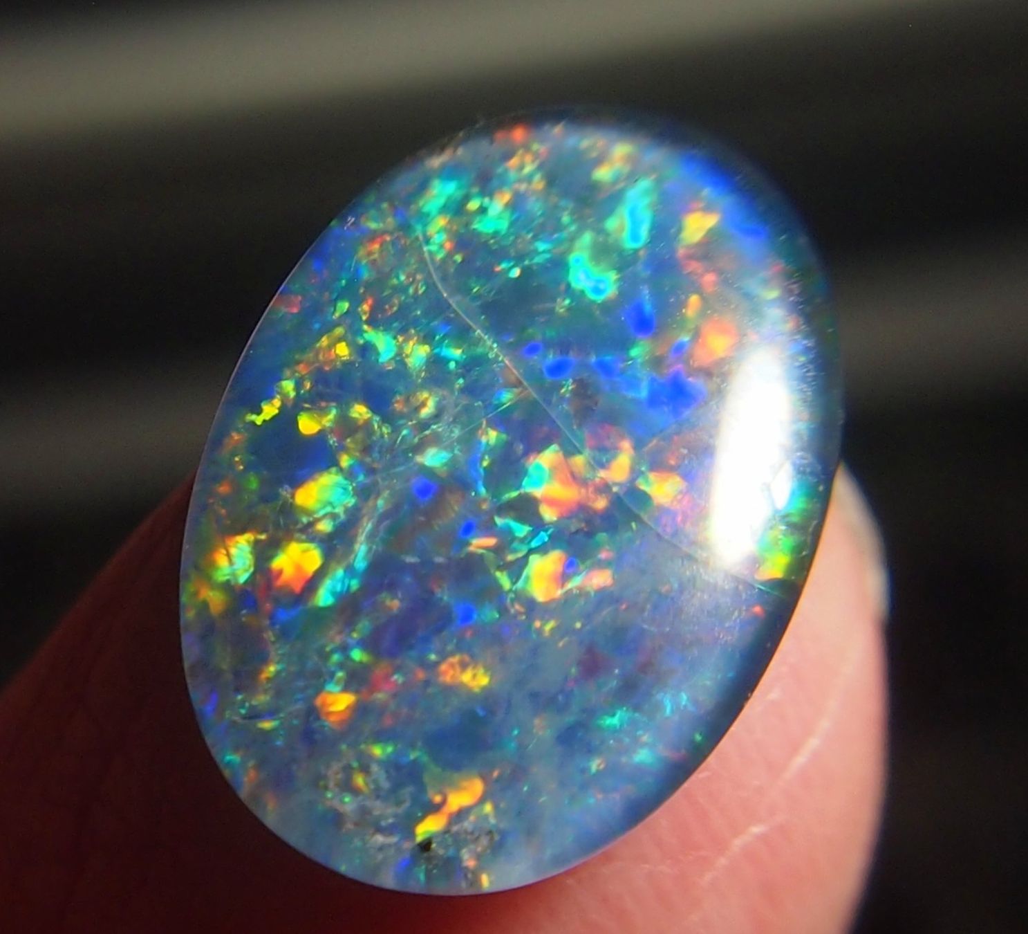 Pietre preziose: 6,21 ct. Multicolour Blackopal-Triplet AAA – Nuovo e nell'imballaggio originale da Reinach BL venduto da rumablum 4