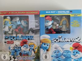 DIE SCHLÜMPFE 1+2  BLU-RAY FIGUR EDITIONS RAR!