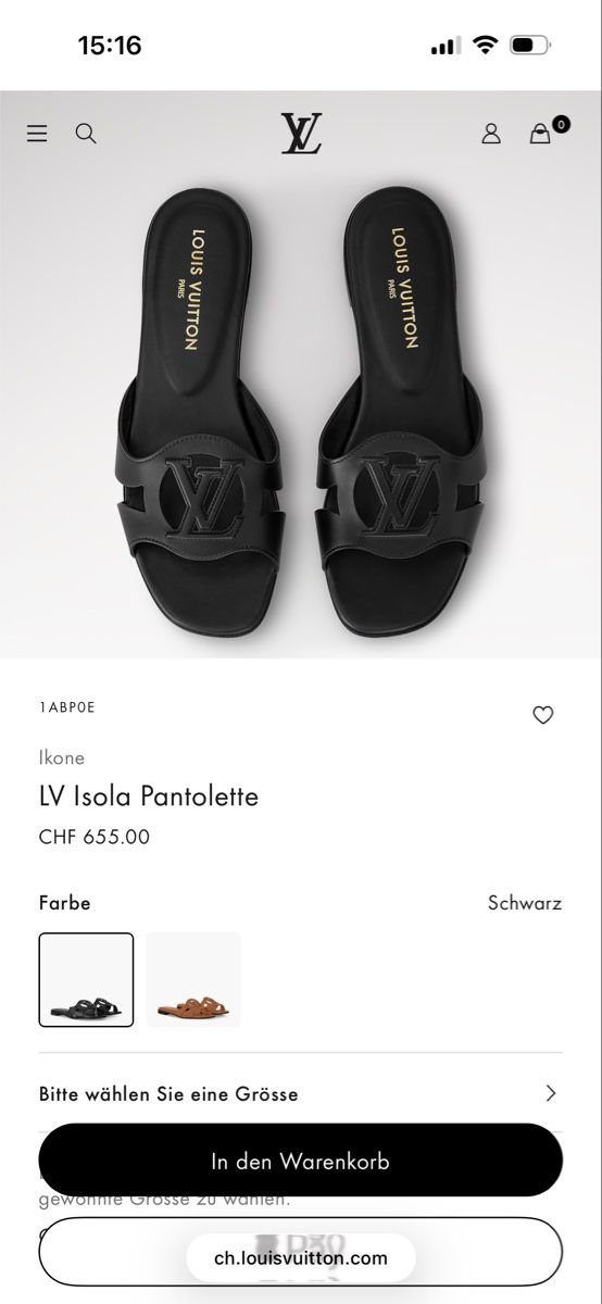 Louis Vuitton Damenschuhe: Louis Vuitton Pantolette 38 – Neu (gemäss Beschreibung) aus Fehren von Frischki 2