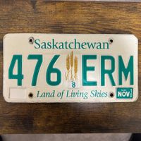 🇨🇦 Autoschild, Saskatchewan 476 ERM - Kanada 