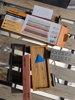 Schleifstein 3000/8000 Körnung & Holz Basis Messerschärfer