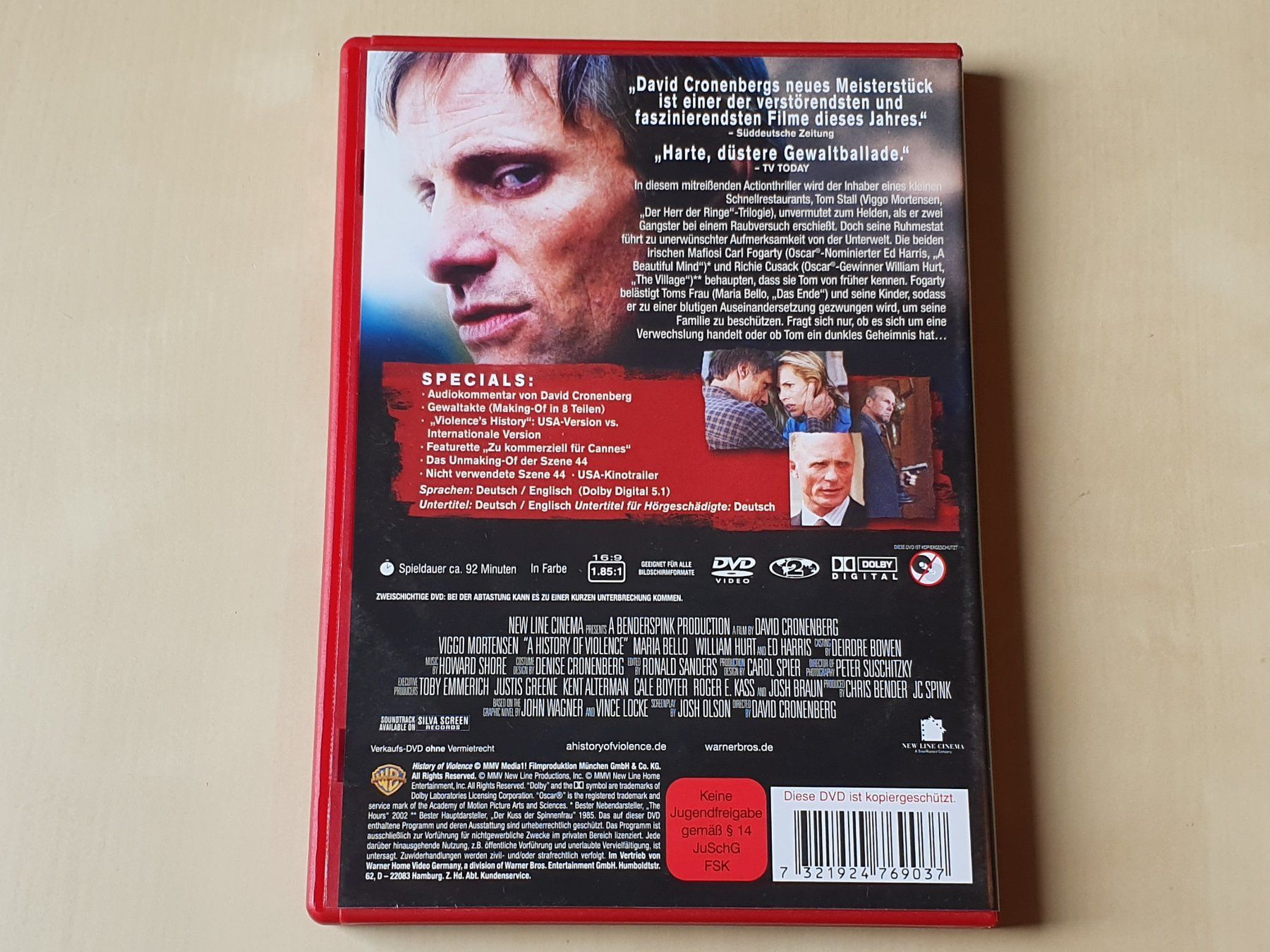 Tutti i DVDs: A History of Violence – Usato da Stansstad venduto da collectorsshop 1