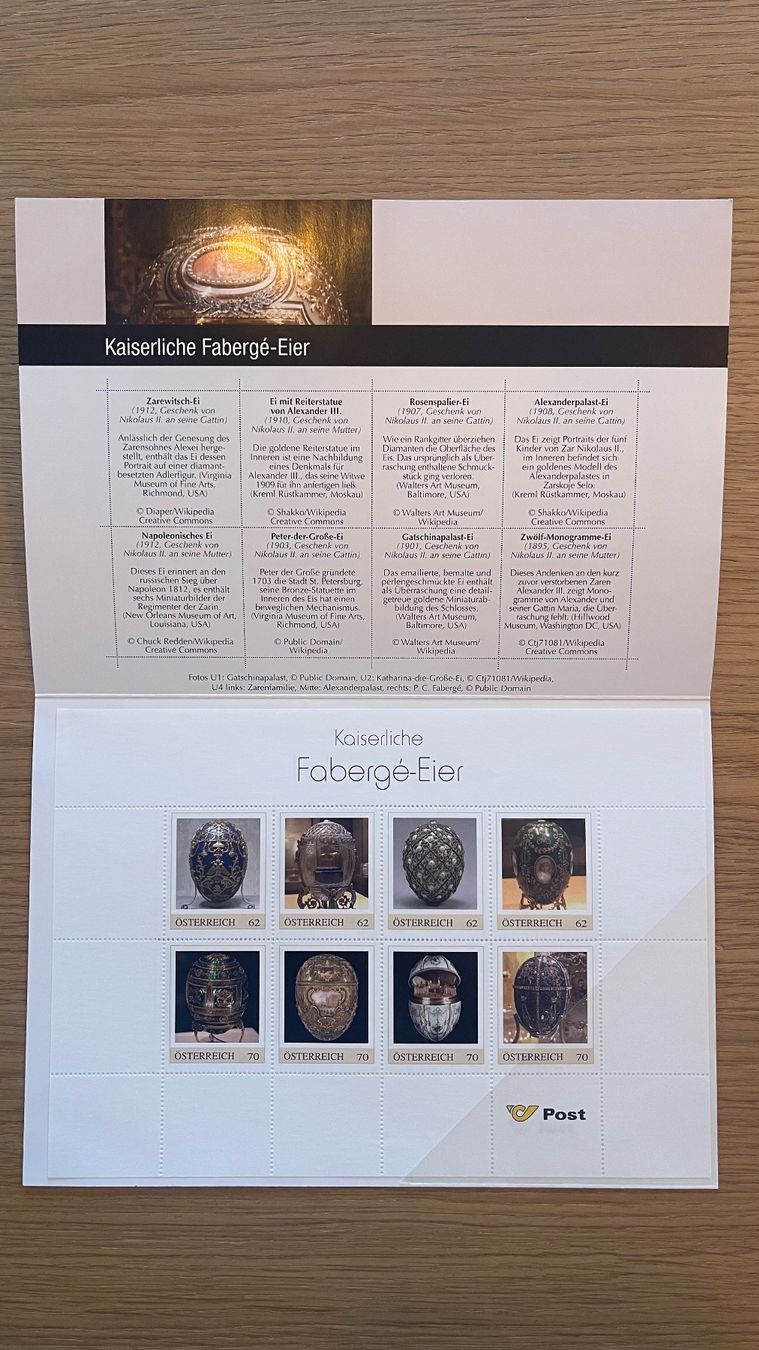 Tous les timbres: Kaiserliche Fabergé-Eier Briefmarken – Neuf (Voir description) à Arni AG par sch_7rz9 1