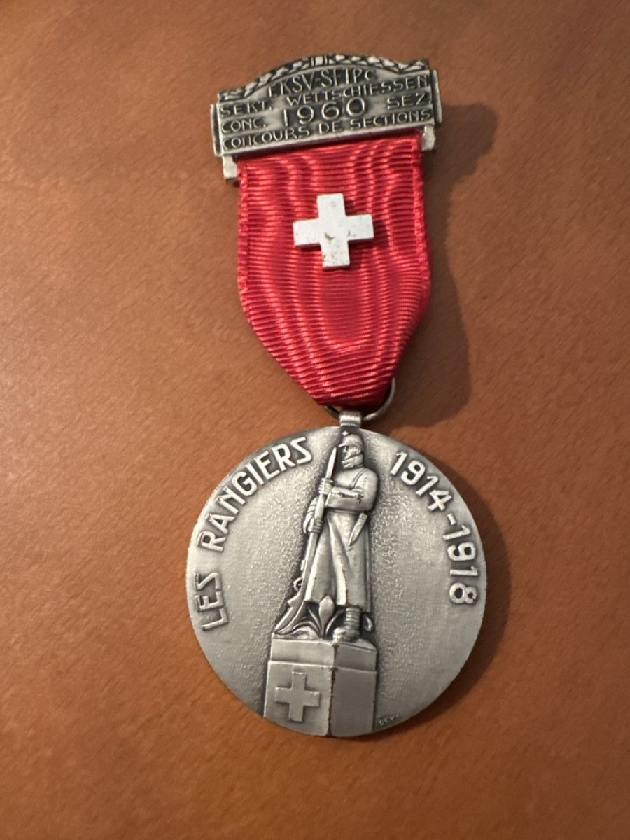 Medaglie: Les Rangiers  -1960 - 1914/1918 – Usato da Morbio Inferiore venduto da Ecod