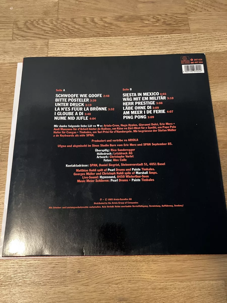 Schallplatten: Vinyl Platte Span Spanoptikum – Gebraucht aus Münchenbuchsee von Simk91 2
