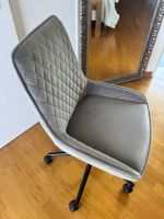 Dreh- Bürostuhl mit Rollen, Höhen verstellbar, Microfaser