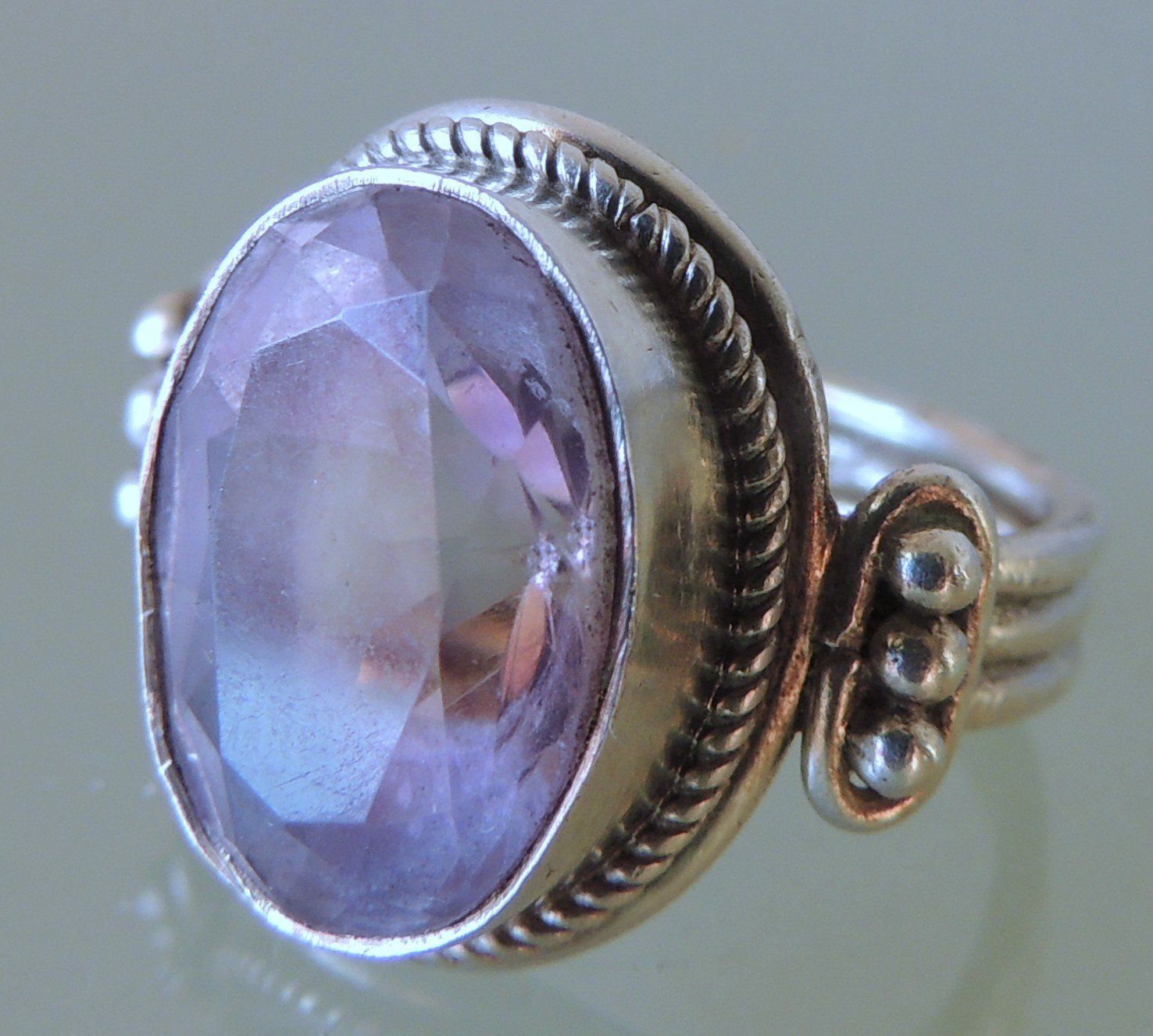 Anelli: Amethyst Silber 925 Fingerring Gr. 50 – Usato da Waldenburg venduto da schaller707 1