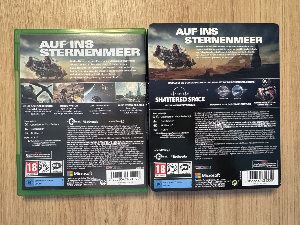 Microsoft Spiele: Starfield Game + Premium Upgrade Steelbook – Gebraucht aus Biberist von etesummer 1
