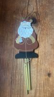 Carillon de Noël Père Noël en bois et métal doré
