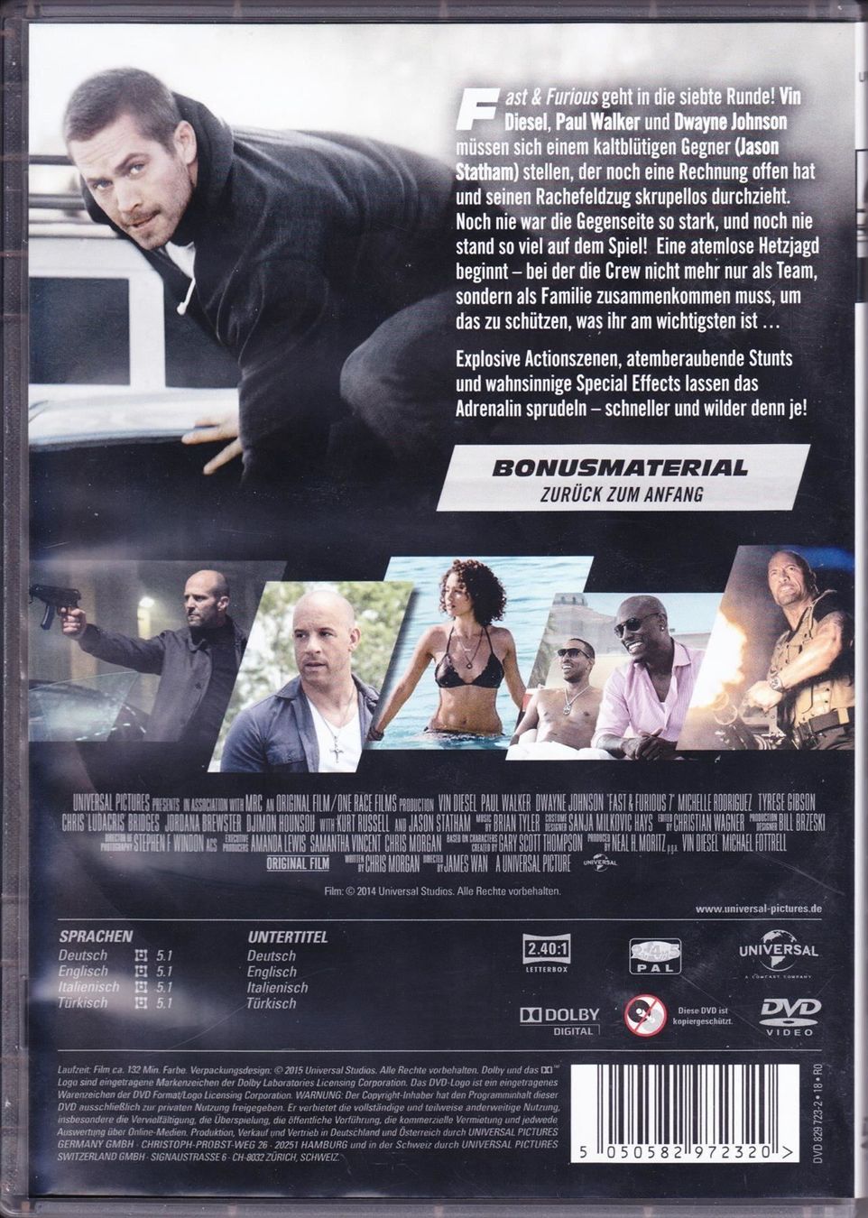 Tutti i DVDs: Fast & Furious 7 – Usato da Spiez venduto da Crazyduck 1