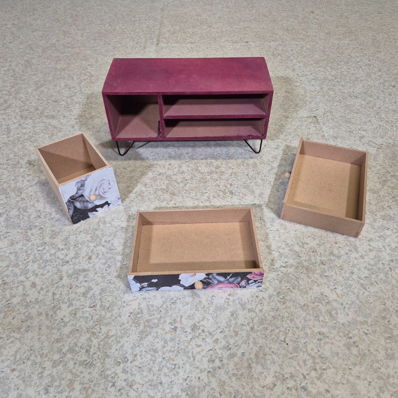 Systemes d'archivage: Mini Kommode Desk organizer Schmuckkästchen 3 Schubladen – D'occasion à Nottwil par Wondewa-Shop 3