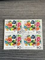 Briefmarken 90 Rappen Tinguely 1988 4er Block postfrisch
