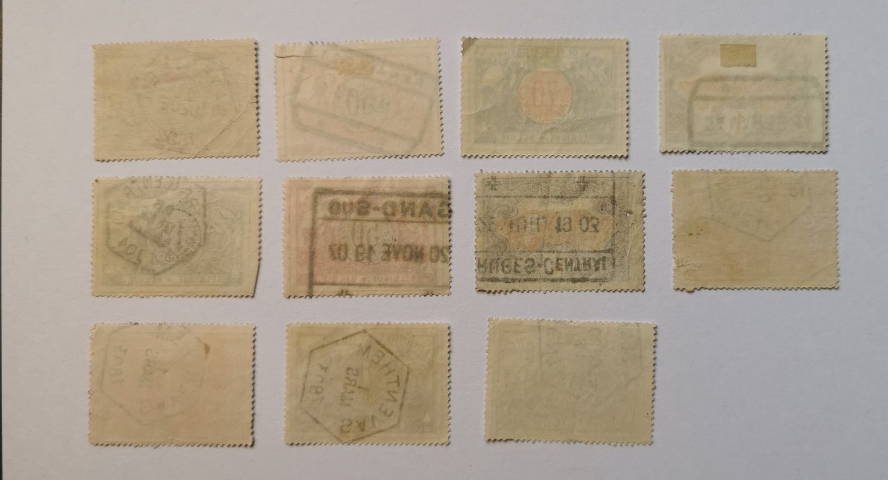 Alle Briefmarken: Belgien Eisenbahnmarken ab 1892 – Gebraucht aus Aadorf von Chnorli-Furz 1