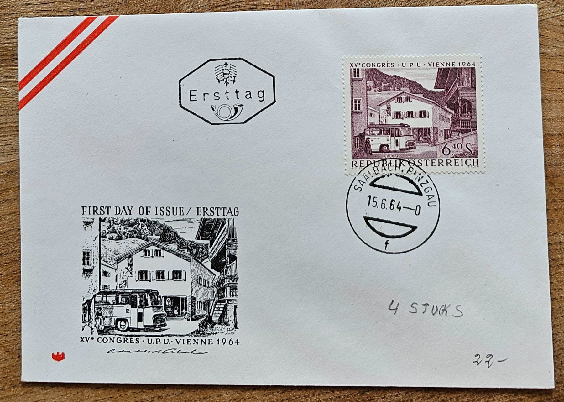 Tutti i francobolli: Österreich  FDC 1964 – Nuovo (secondo la descrizione) da Les Valettes venduto da Nuba1