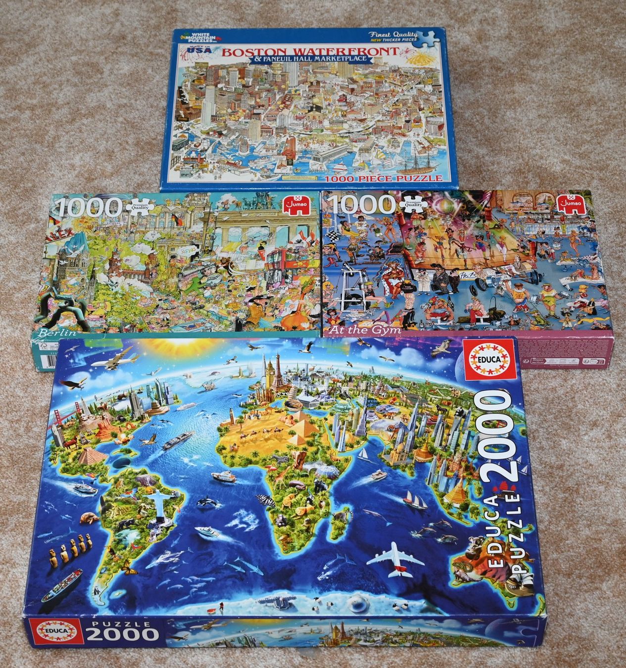 Educa Puzzle: 4  Div. JUMBO/EDUCA/WHITE MOUNTAIN 1000er /2000er Puzzles – Usato da Horn venduto da Atlanch