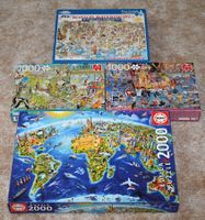 4  Div. JUMBO/EDUCA/WHITE MOUNTAIN 1000er /2000er Puzzles