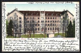 AK Basel, Blick zum Missionshaus, 1901