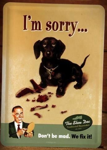 Insegne: Blechpostkarte - I'm Sorry – Nuovo e nell'imballaggio originale da Ennetbürgen venduto da open24shop