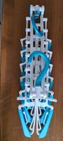 Kleiderbügel faltbar mit 8 Bügeln blau weiss 