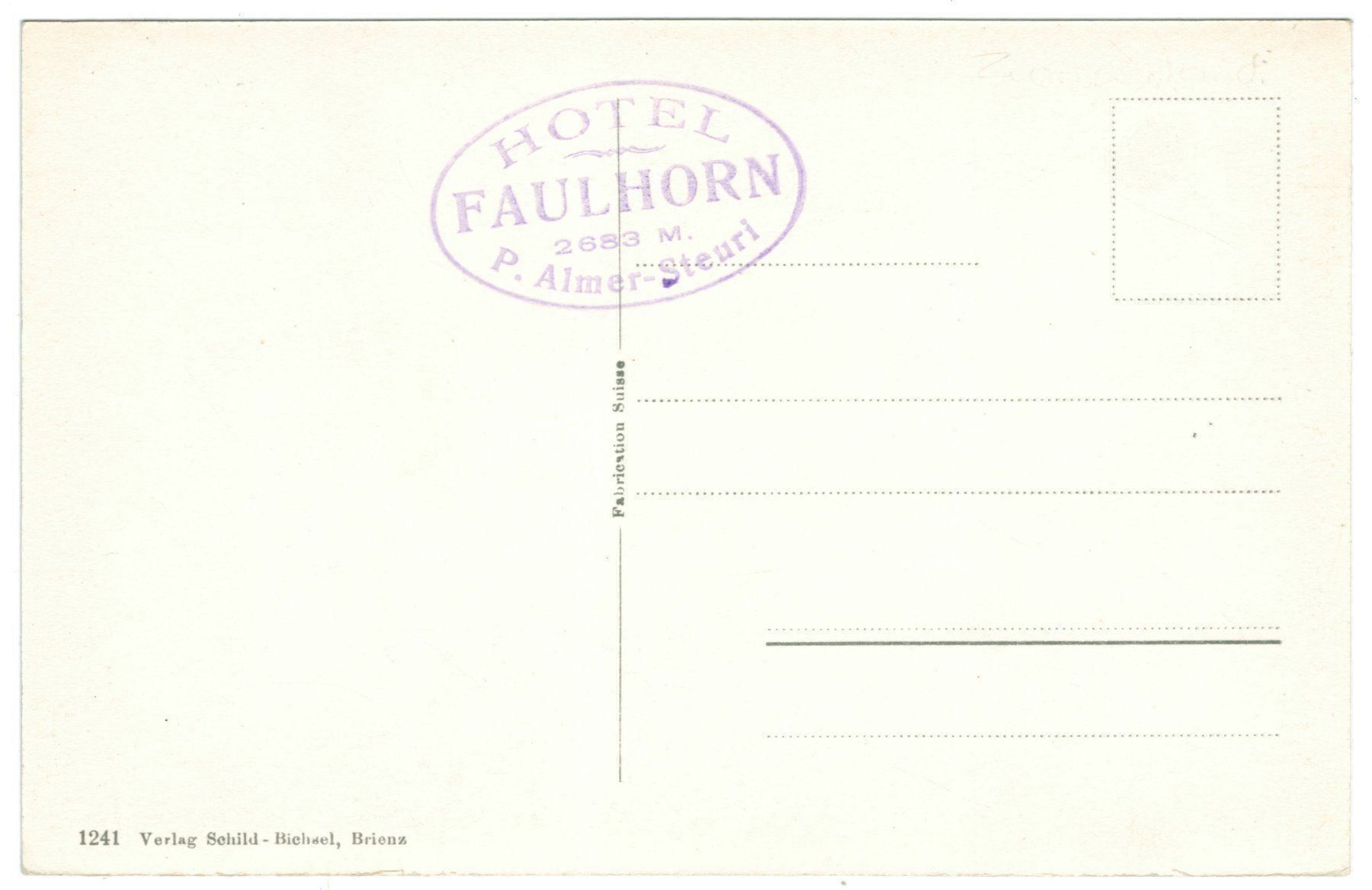 Cartoline postali: AK Faulhorngipfel – Usato da Zürich venduto da tol_b7c7 1