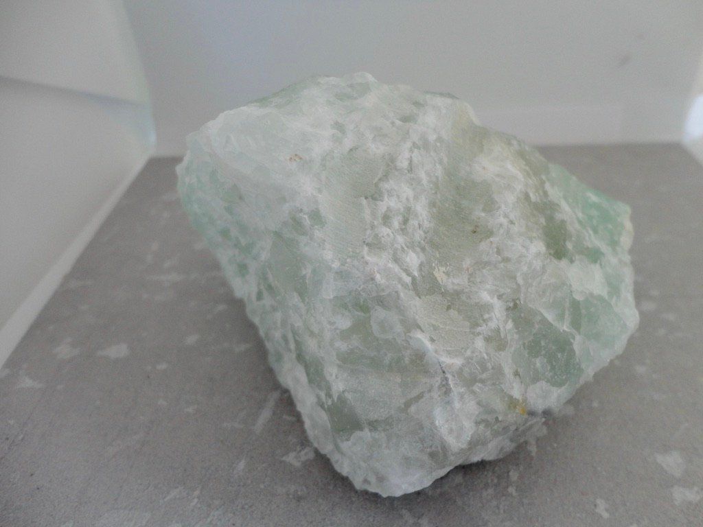 Minerali & Pietre curative: Fluorit grün roh Heilstein – Nuovo (secondo la descrizione) da Biberist venduto da Steine 3