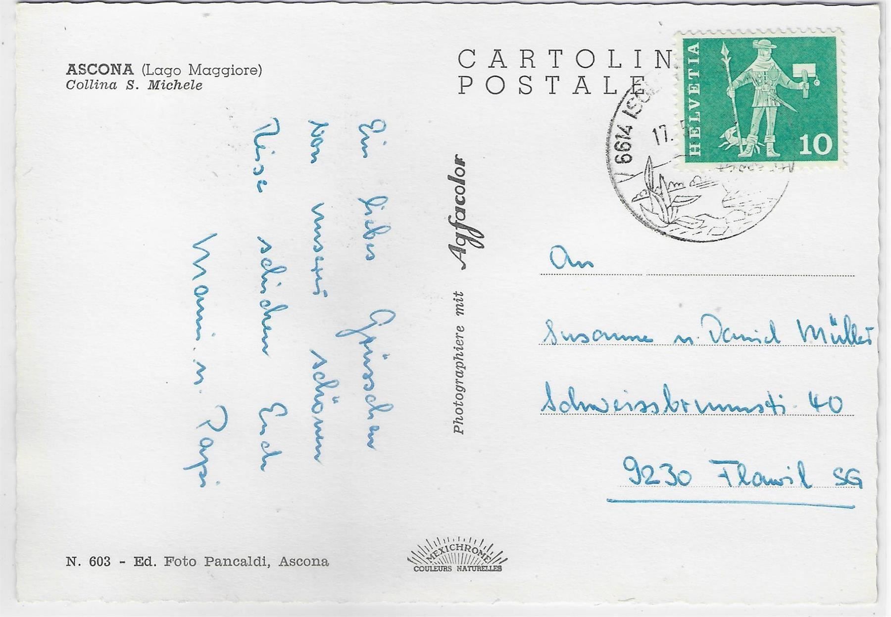 Cartoline postali: Ascona - Collina S. Michele – Antico da Ettingen venduto da Kartenplanet 1