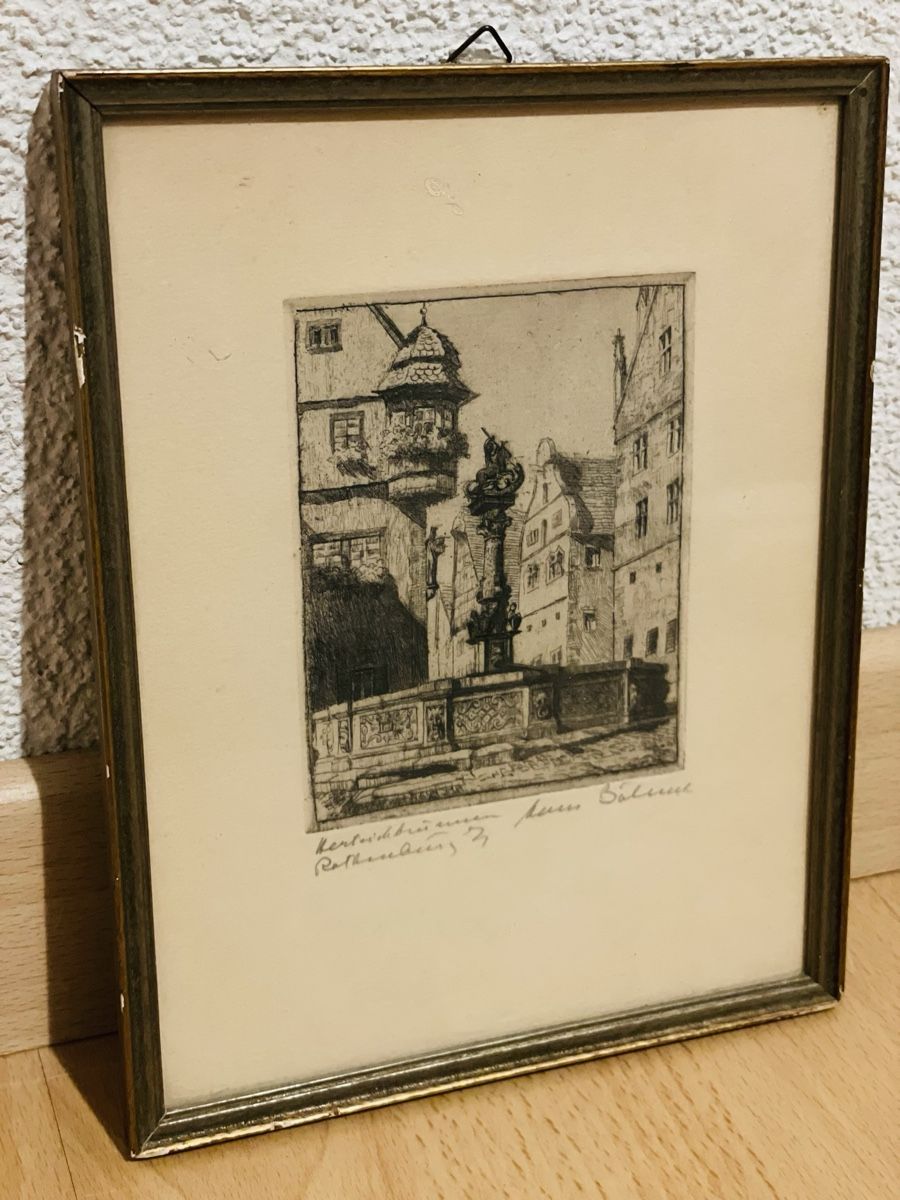 Gemälde: Gemälde: Hans Böhme, Rothenburg – Gebraucht aus Niederuzwil von adr_yf6d