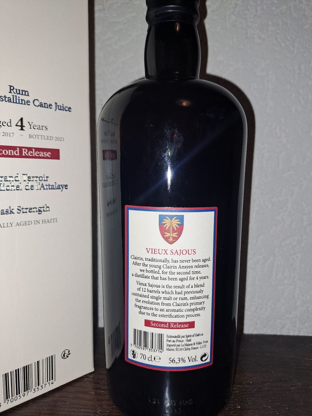Bevande alcoliche: Velier Vieux Sajous 2nd Release 56.3% – Nuovo e nell'imballaggio originale da Yverdon-les-Bains venduto da com_k2zb 1