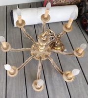 Deckenlampe Messing 8 Arme fahrbar gebraucht
