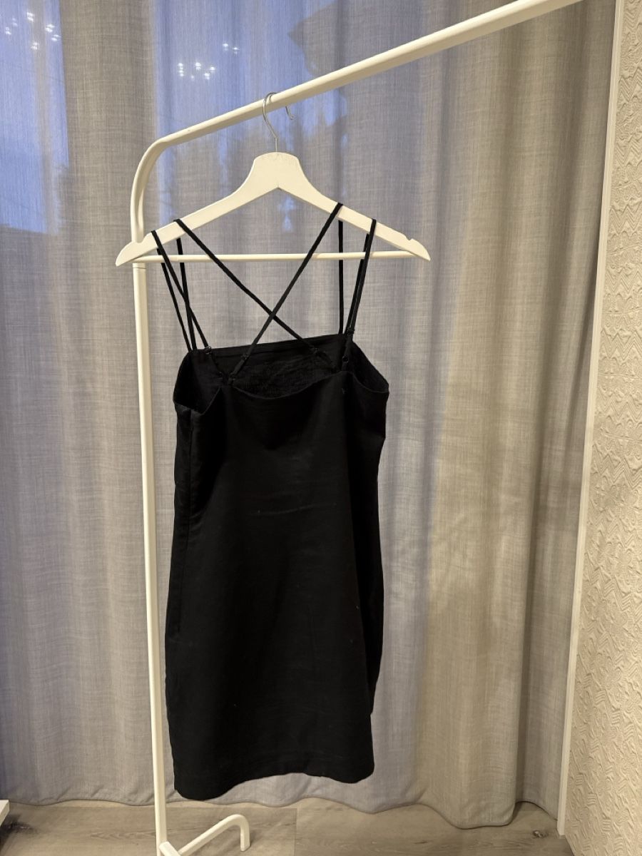 Vestiti: Black Mini Dress in linen 36 – Usato da Biel/Bienne venduto da TanyaM02 4