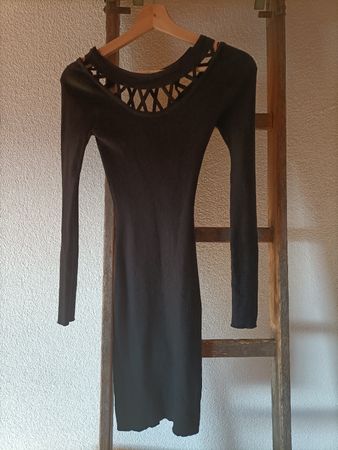 Tally Weijl Kleid Gr. S schwarz Rippenmuster
