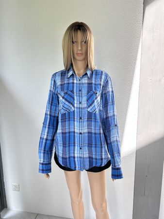 Ralph Lauren Blue Check Linen Shirt - Size M - Summer!