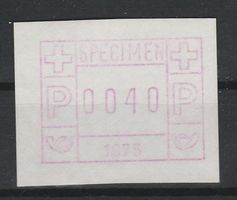 Specimen Probedruck 1975