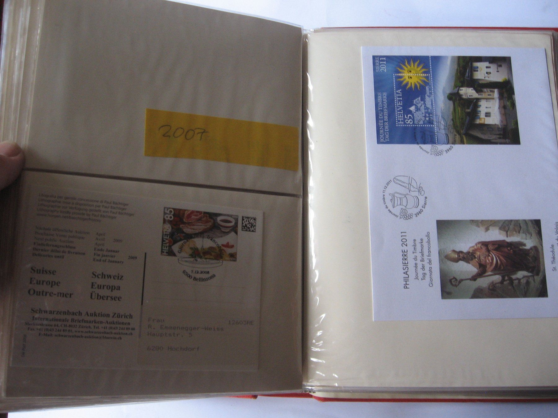 Tutti i francobolli: Album mit Tag der Briefmarkenbelegen – Usato da Nürensdorf venduto da Misterq 7