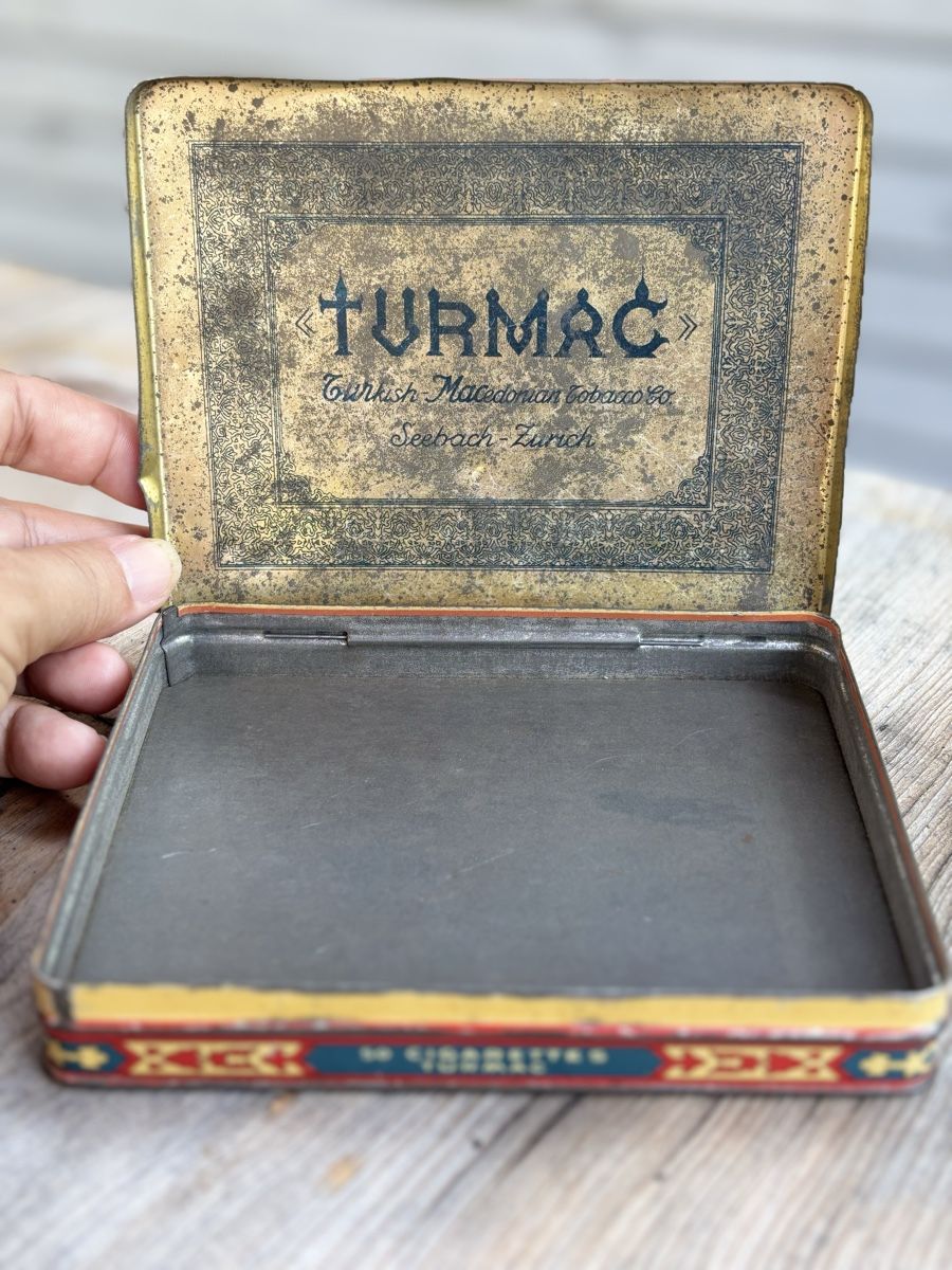 Sonstige Tabakwaren: Turmac Bleu Zigarettenblechdose  – Gebraucht aus Würenlos von Ashley24 1