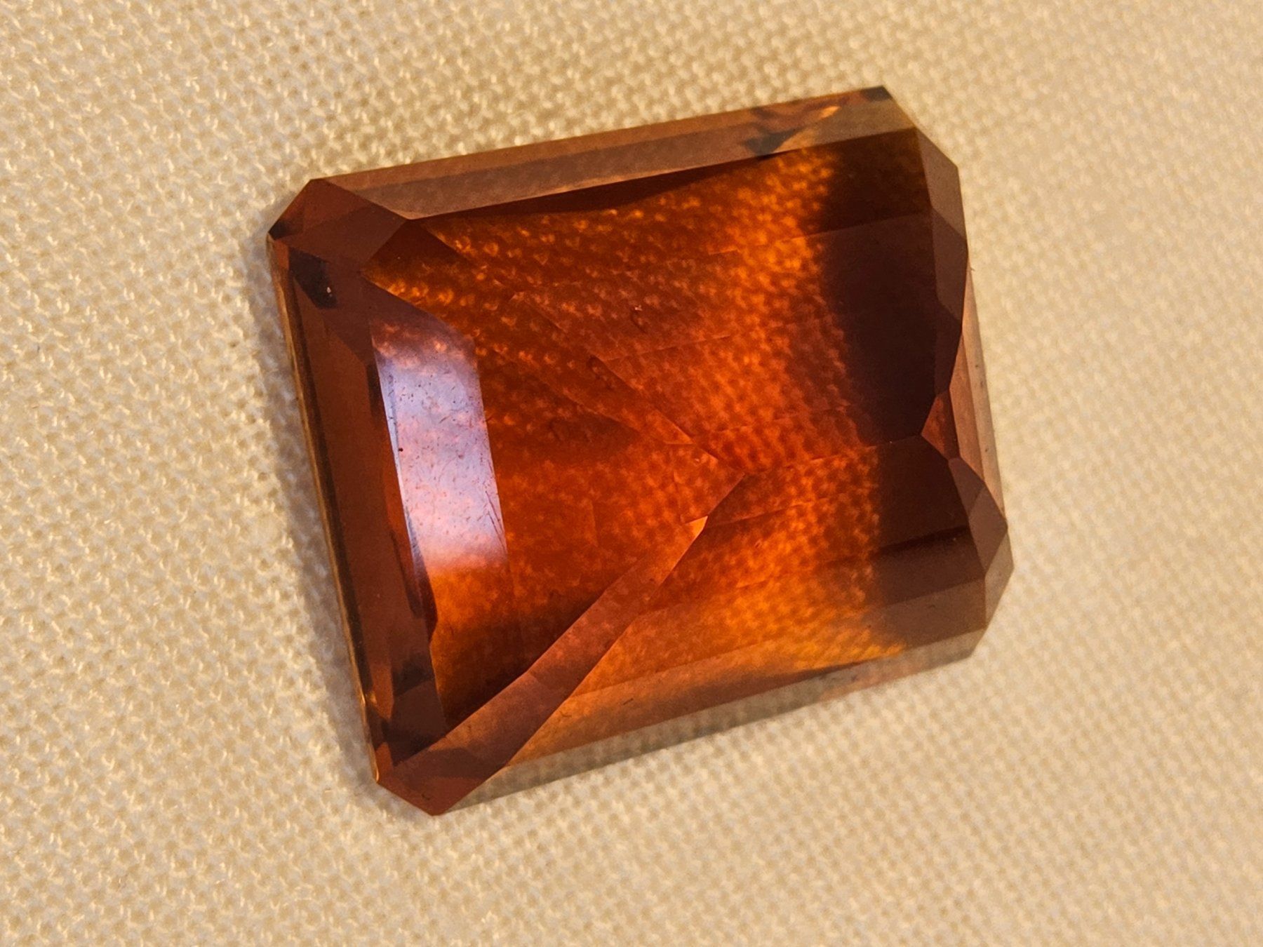 Pietre preziose: Citrin 30ct. Madeira, Wunderschöne orange Farbe – Usato da Zürich venduto da helsan 5