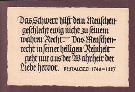 Zitat von PESTALOZZI - 1946