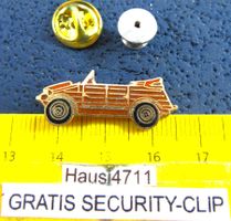 VW KÜBELWAGEN MILITÄR AUTO PIN ENAMEL MIT SECURITY-CLIP