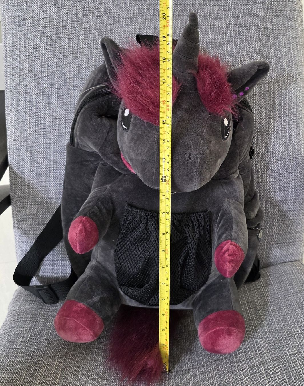 Zaini: Einhorn Rucksack, Kuscheltier Rucksack, Grau/Rosa – Nuovo (secondo la descrizione) da Rheinsulz venduto da Gilea 4