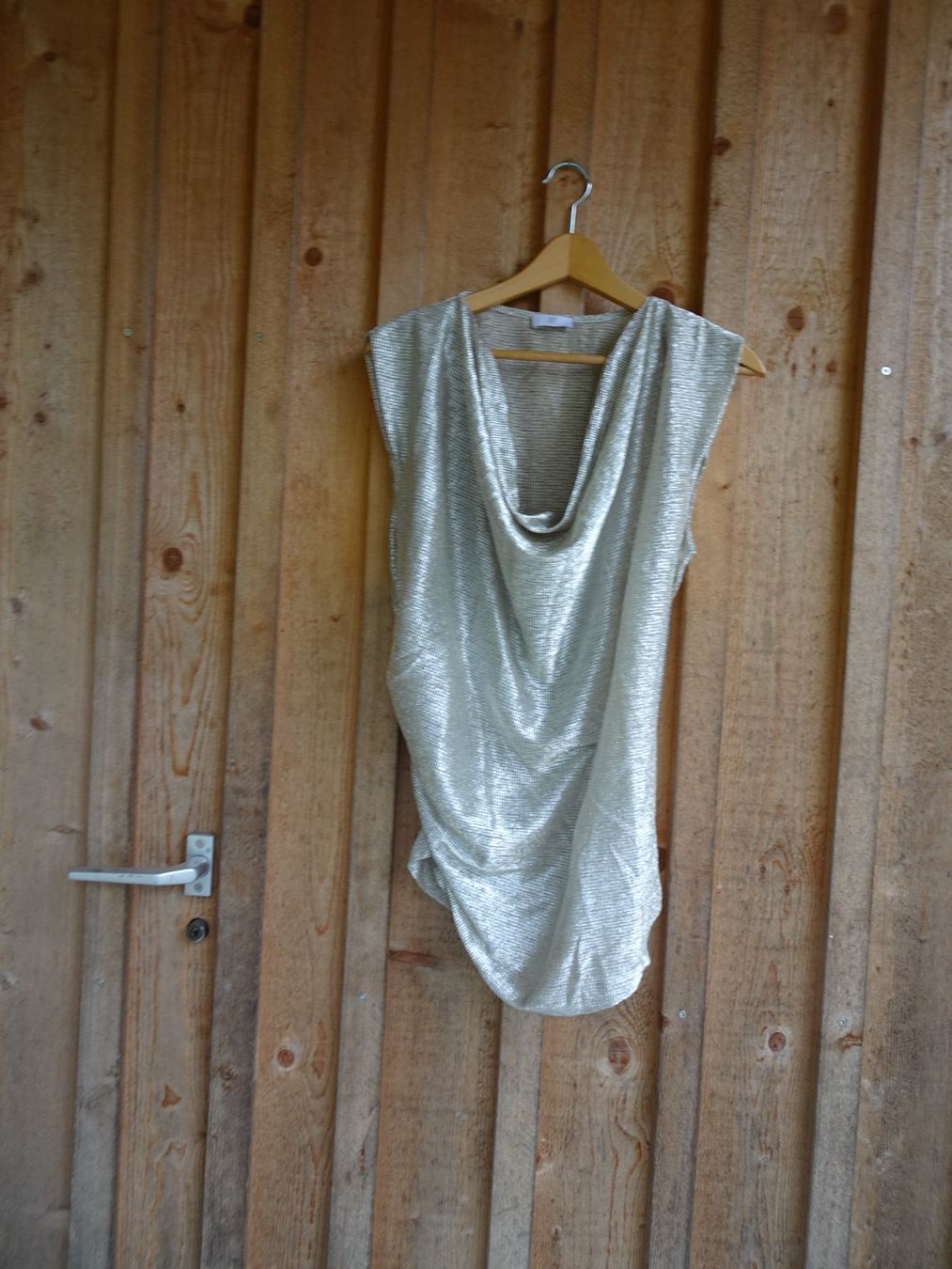 Riani Camicette: Gold-Silber Bluse von Riani Gr. 44 - 425122 – Usato da Küssnacht am Rigi venduto da Good4Deckeli