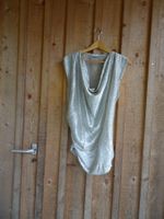 Gold-Silber Bluse von Riani Gr. 44 - 425122