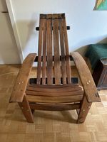 Holzsessel Lounge Chair Whisky Barrel Design
