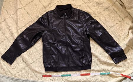 Stylish Men's Black Leather Bomber Jacket - Fall Ready!