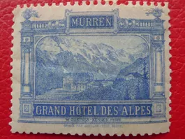 1897, HOTELPOST: XV MÜRREN ** postfrische Marke, 3'000.-