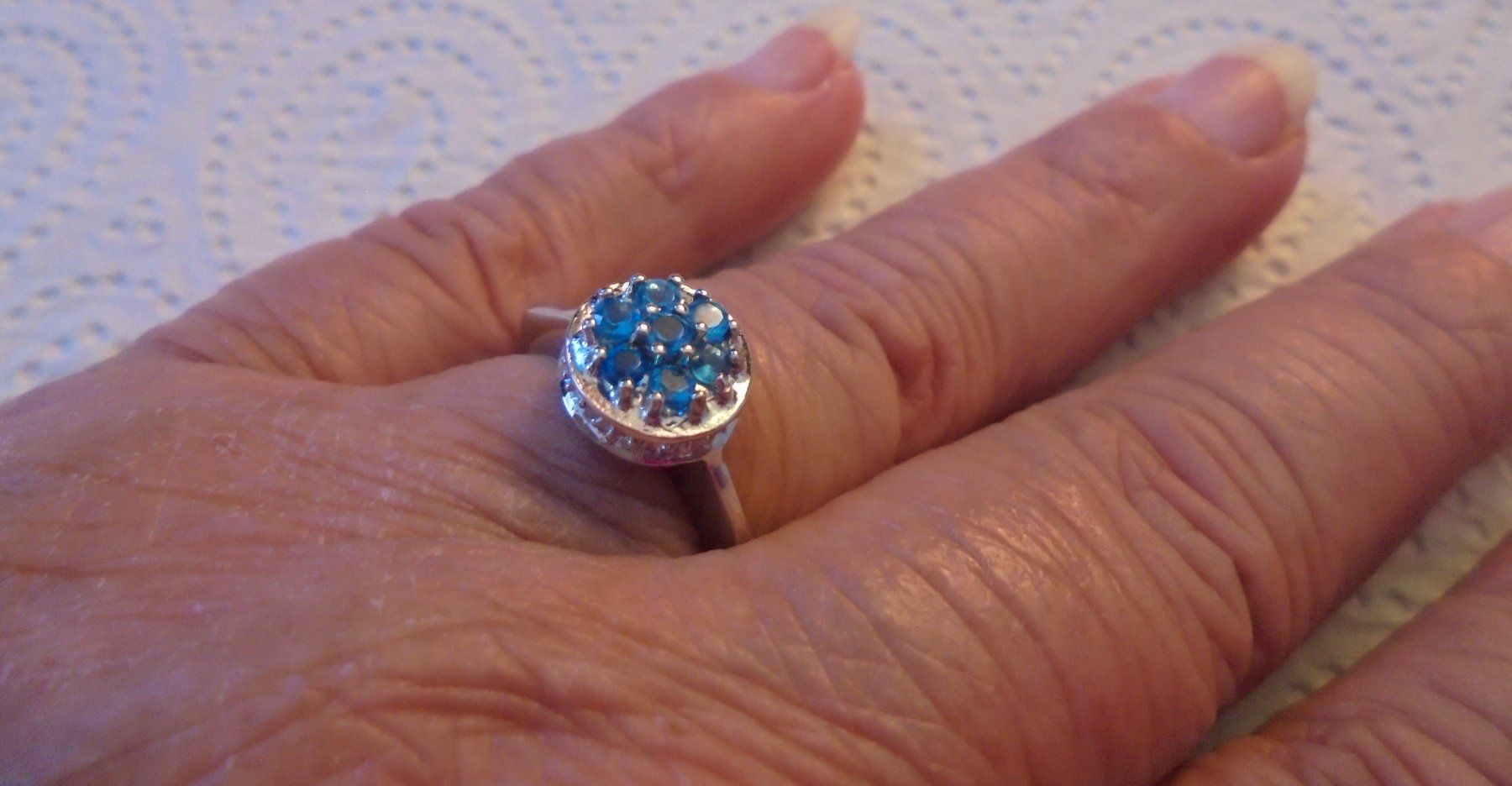 Ringe: Echtschmuck: Neonblauer Apatit-Silberring 17/53 – Neu (gemäss Beschreibung) aus Zuchwil von maumauchi 8