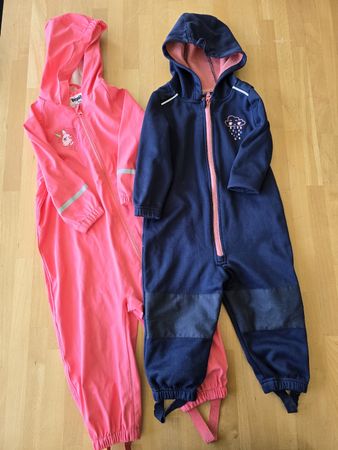 2 Regenanzüge Lupilu pink und blau Grösse 86/92