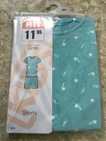 Sommer Shorty, Gr. 122/128, Türkis, Neu, Surf-Motiv🌴!