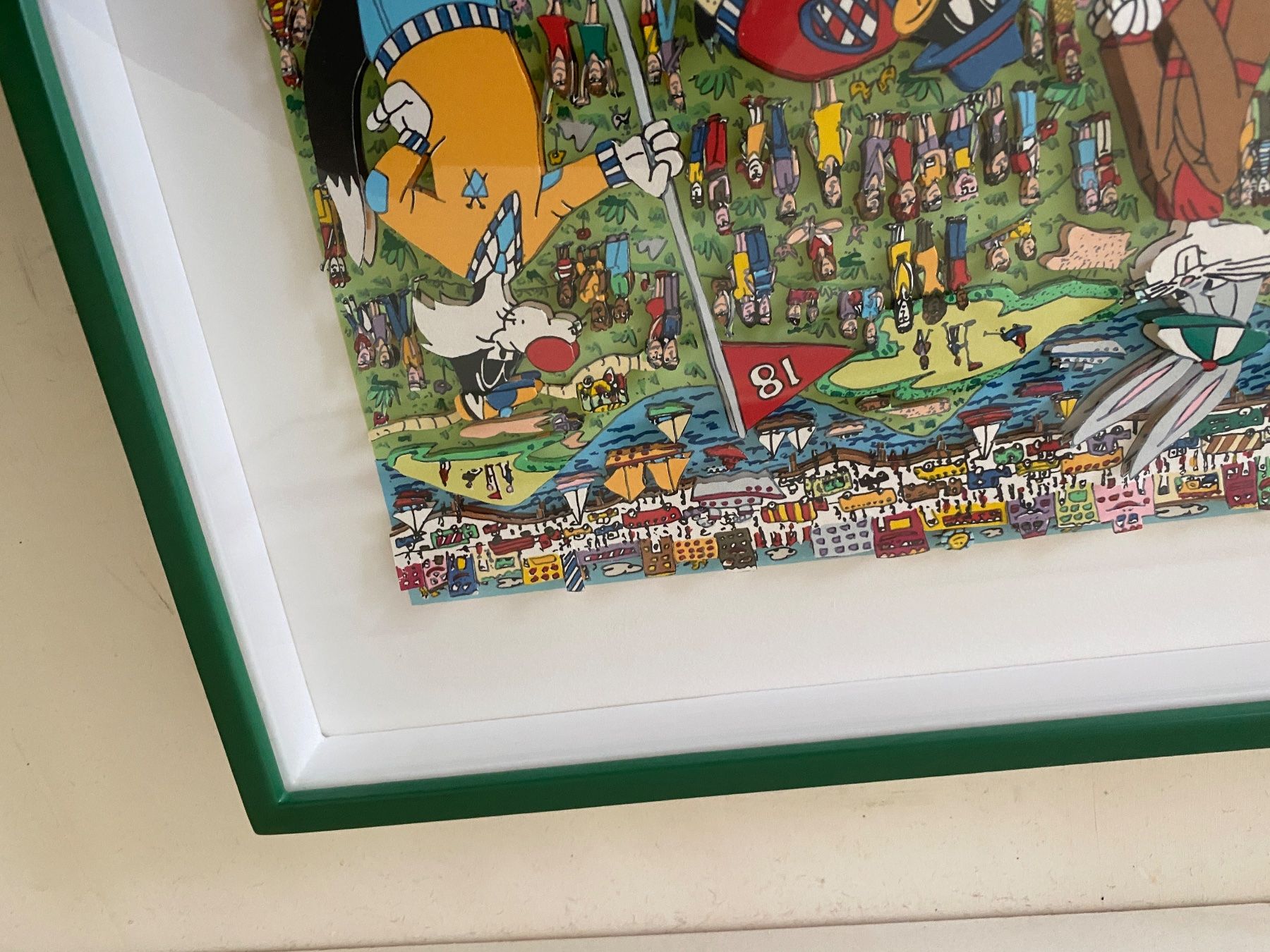 Grafica & Litografie: James Rizzi 3D, The 18th Hole, handsigniert nummeriert 1993 – Usato da Affoltern am Albis venduto da Birdy8910 7