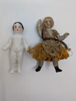2 kleine antike Mini Puppen